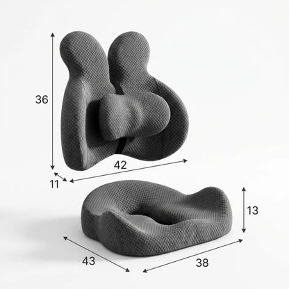 KERNO Arc Set – Ergonomisches Sitzkissen & Lendenwirbelstütze